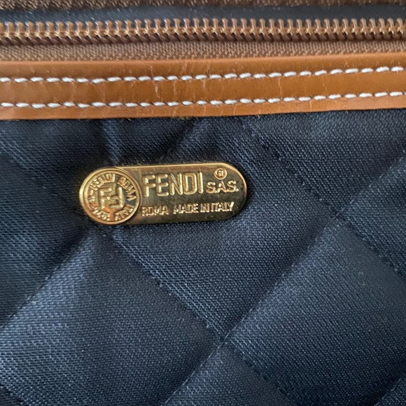 Vintage Fendi Suitcase – Rare Collector’s Travel Bag - Péquin Stripes - Picture 7 of 8